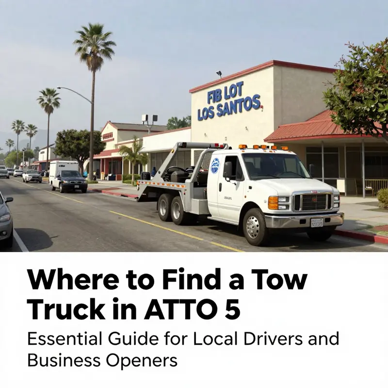 The FIB lot is a prime location to find a tow truck in GTA 5, easily accessible for drivers.