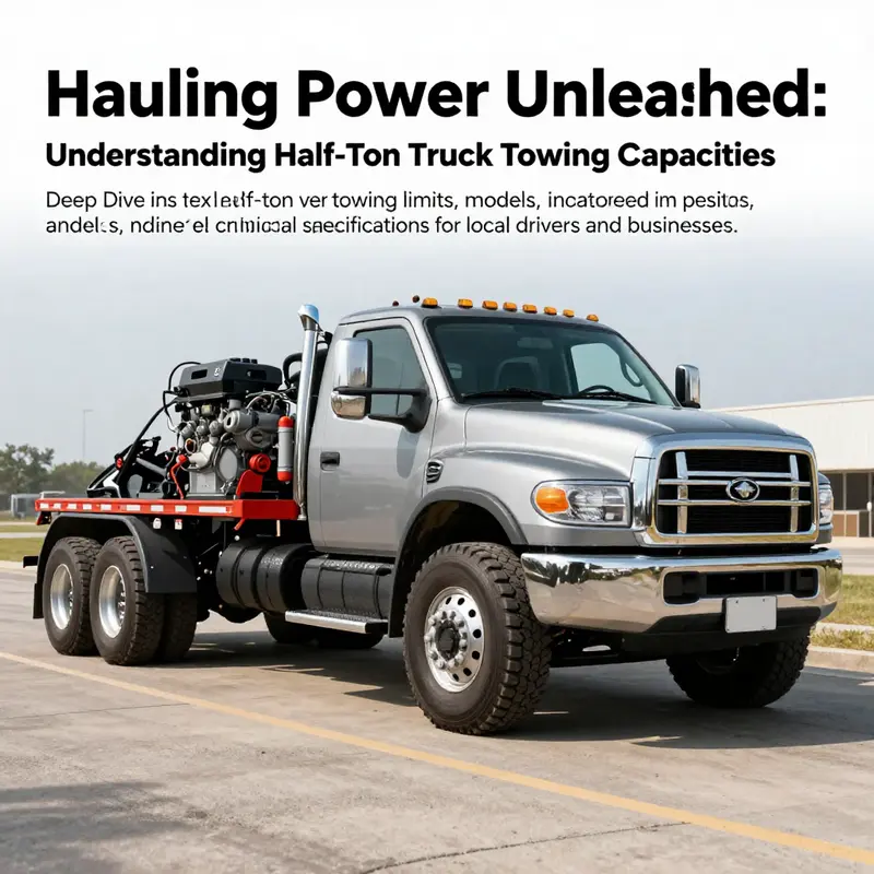 A half-ton truck standing proud in nature, symbolizing its versatility and power in towing.