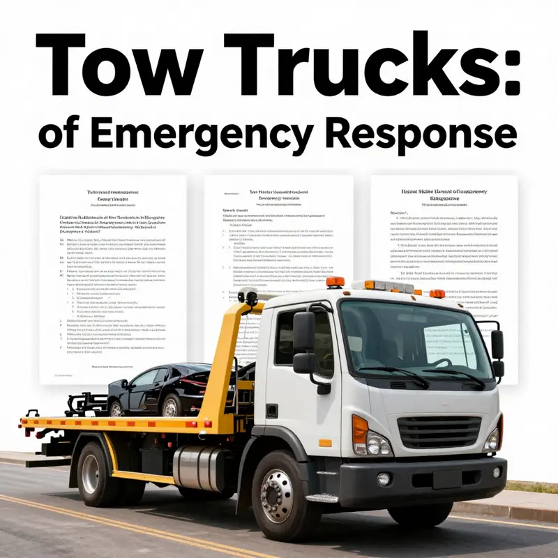 Tow trucks serve vital roles in roadside emergencies, aiding drivers in distress.