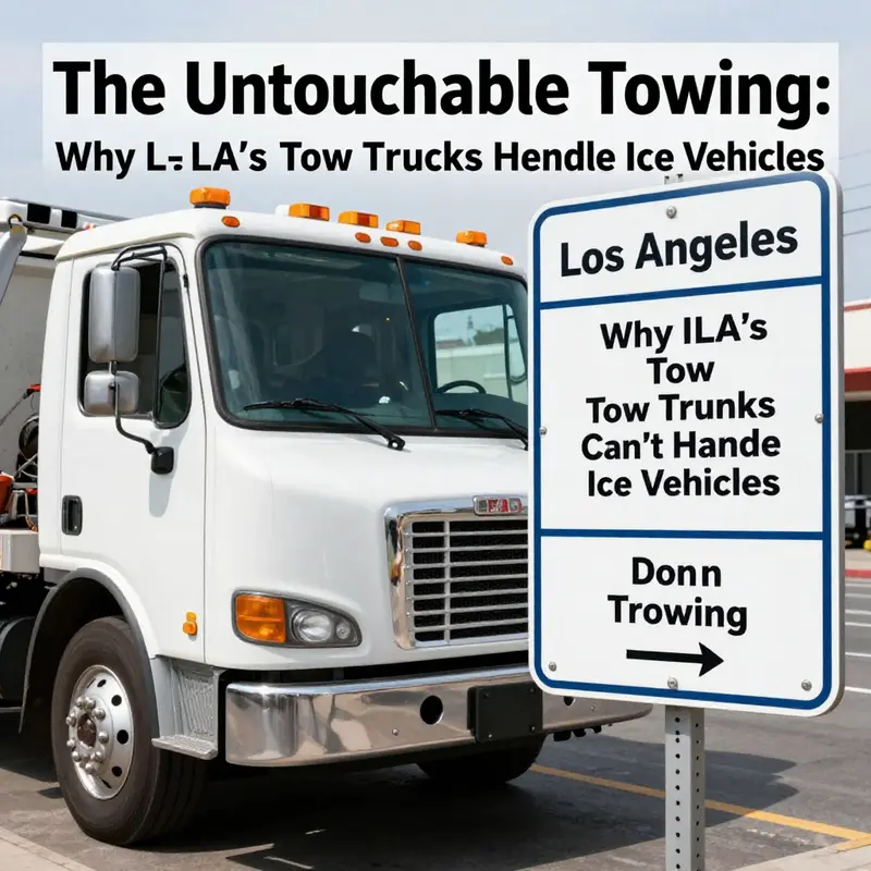 A tow truck operator interpreting legal regulations on towing in Los Angeles.