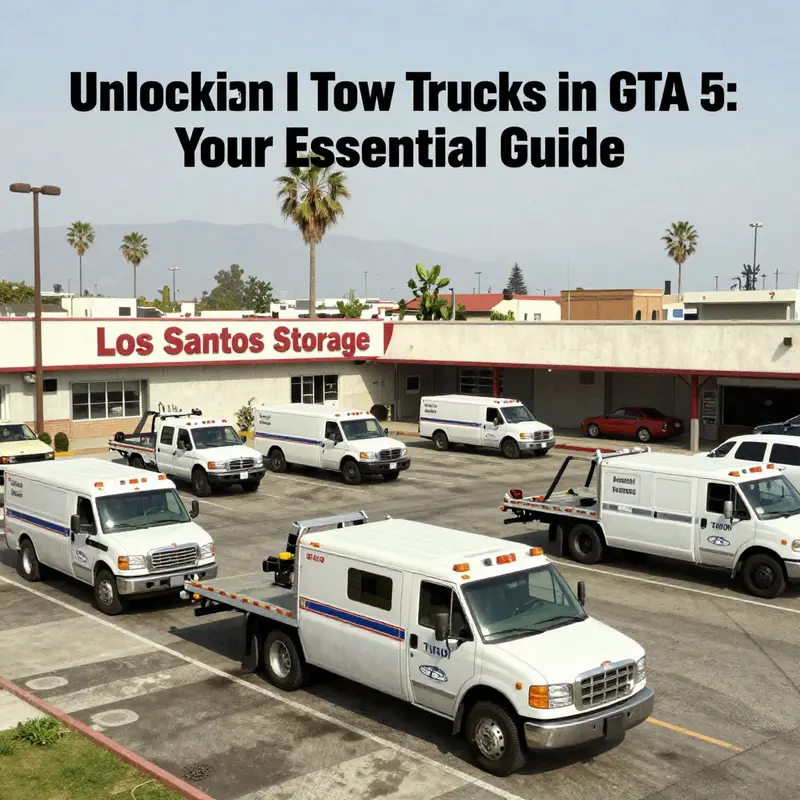 The Los Santos Vehicle Storage, a hub for finding tow trucks in GTA 5.