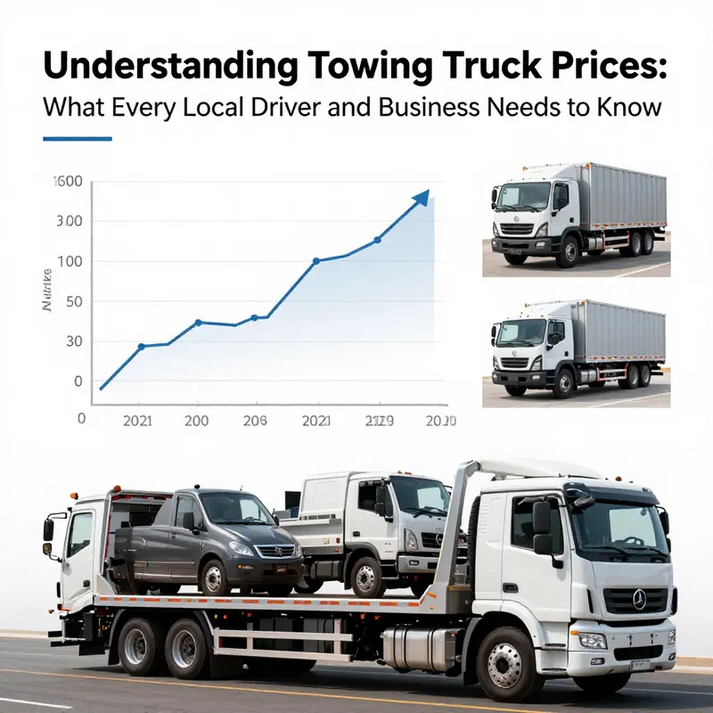 Visual comparison of towing trucks reflecting different price ranges and features.