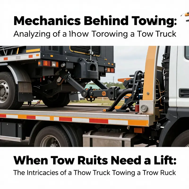 A tow truck being rescued by another due to a breakdown, illustrating the practical challenges of vehicle recovery.