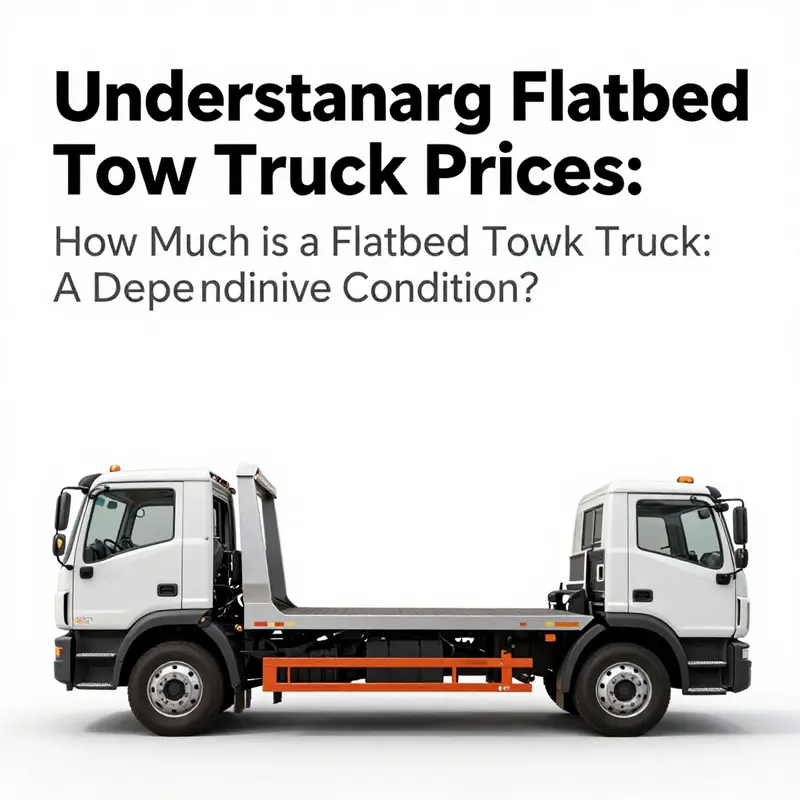 A visual representation of the price ranges for different models of flatbed tow trucks available in 2026.
