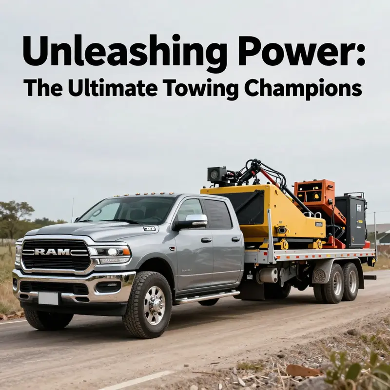 The RAM 3500 is a leader in consumer truck towing capacities, ideal for heavy loads.