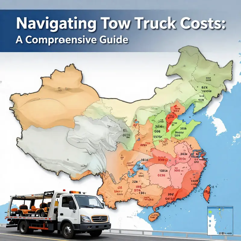 Different vehicle types with corresponding tow truck service fees illustrated.