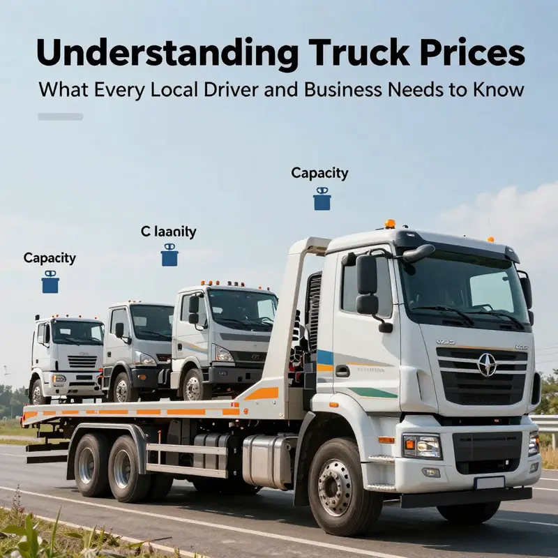 Visual comparison of towing trucks reflecting different price ranges and features.