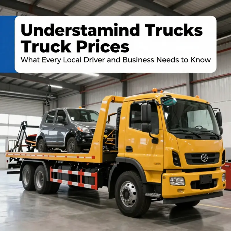 Visual comparison of towing trucks reflecting different price ranges and features.