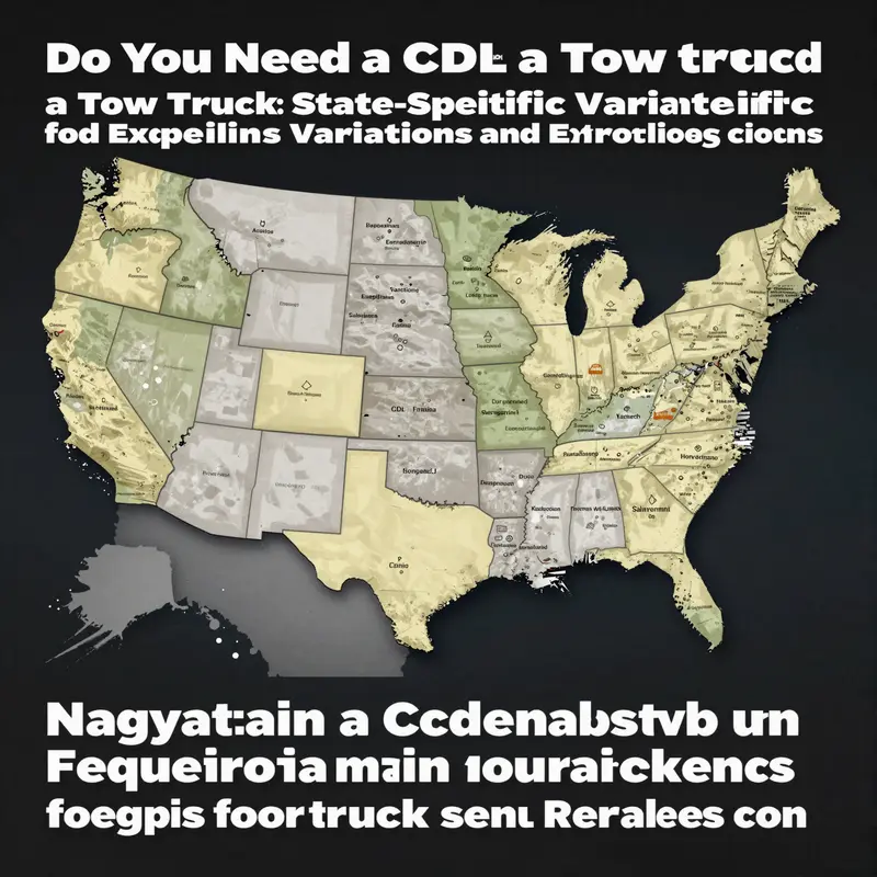 Understanding federal regulations for tow trucks and the need for a Commercial Driver’s License.
