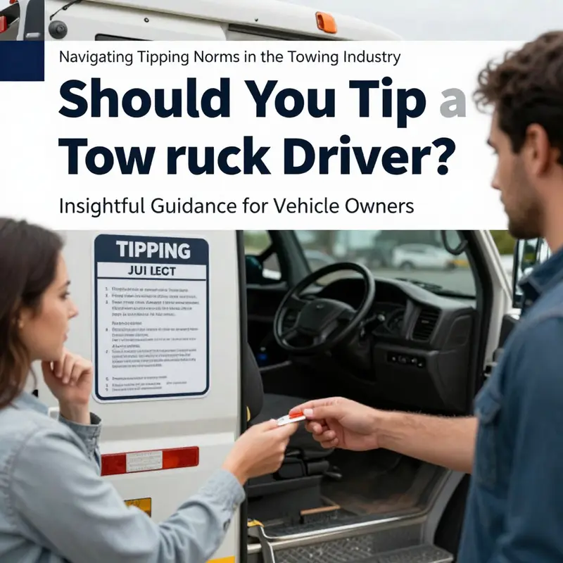 A tow truck driver providing crucial help during adverse conditions, exemplifying exceptional service.