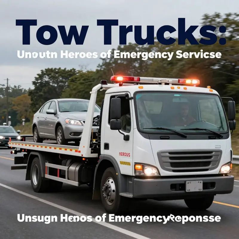 Tow trucks serve vital roles in roadside emergencies, aiding drivers in distress.