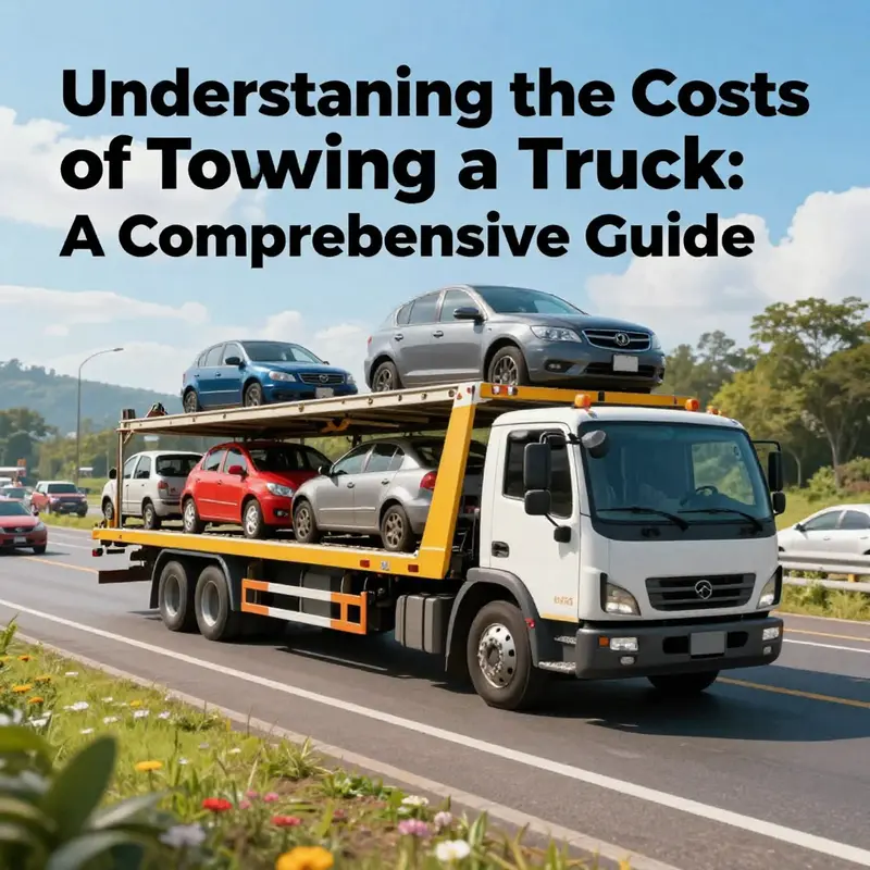 A tow truck actively towing different types of vehicles, illustrating the service's significance and diversity.