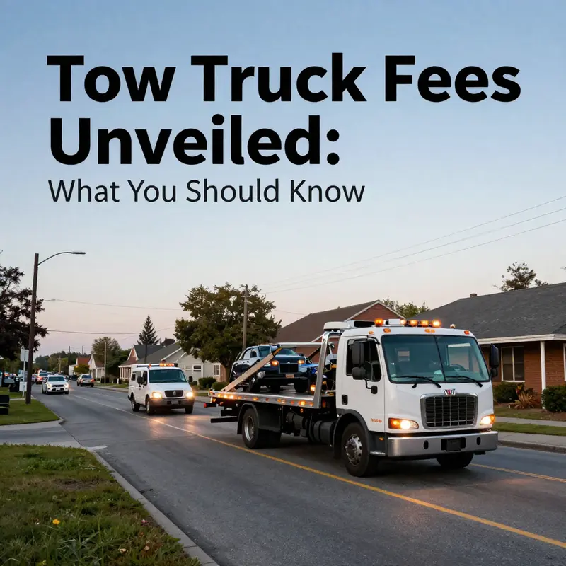 The cost of towing fees varies significantly based on distance, illustrated through urban and rural examples.