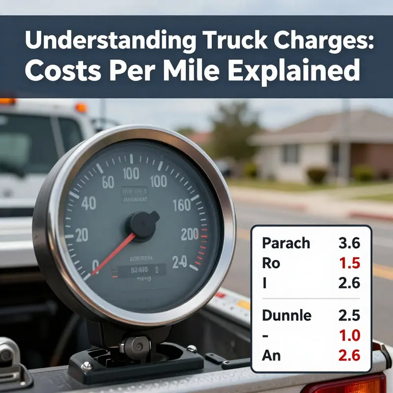 Understanding the basic charges associated with tow truck services.