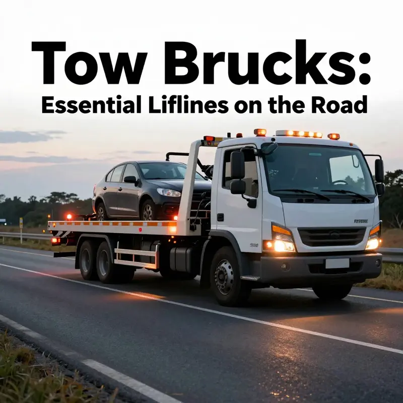 A tow truck providing roadside assistance to a stranded vehicle, showcasing the vital role of tow trucks in ensuring safety.