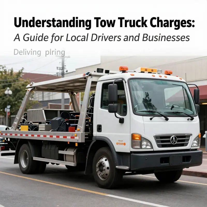 A dynamic image of a tow truck actively assisting a vehicle in need on a city street.
