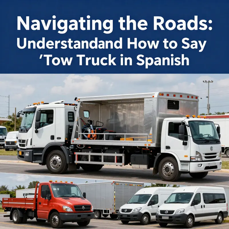 A tow truck, known as ‘grúa’ in Spanish, ready to assist on the streets.