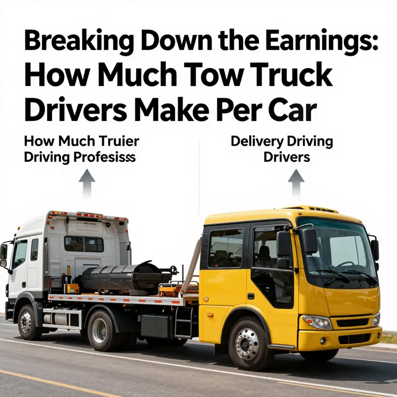 Exploring pay structures for tow truck drivers.