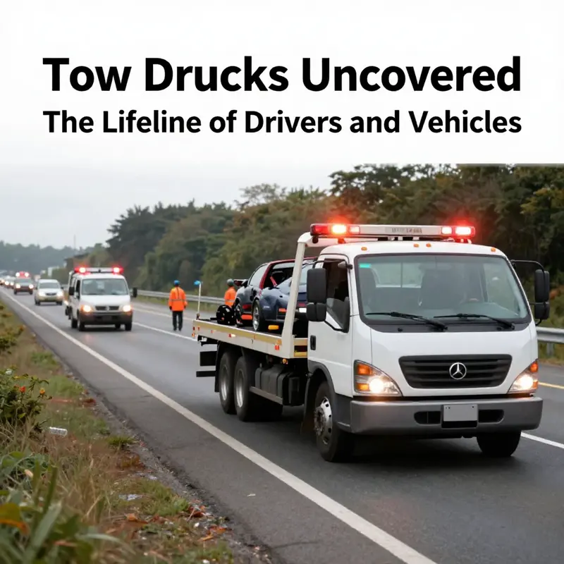 A tow truck displaying its essential features and capabilities designed for vehicle recovery.