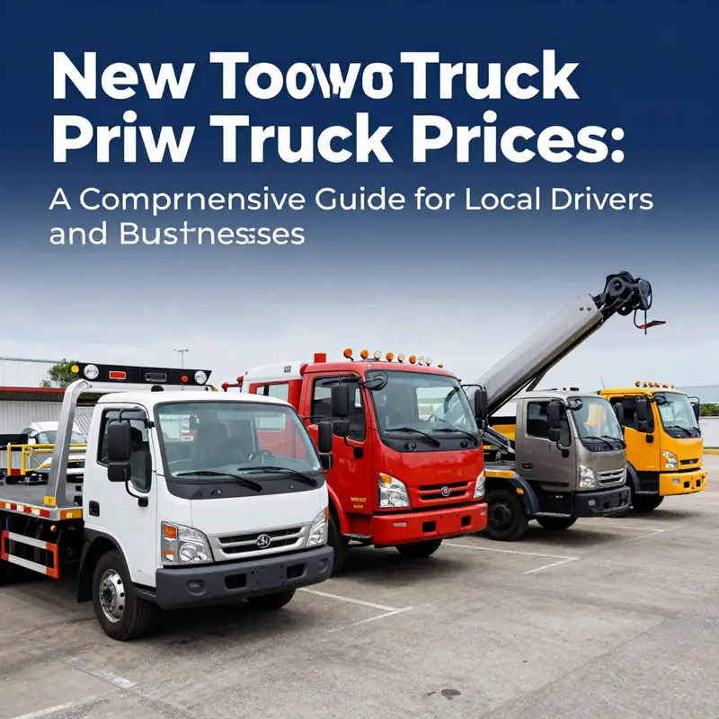 An illustration of different types of tow trucks highlighting the price ranges and features available in 2026.