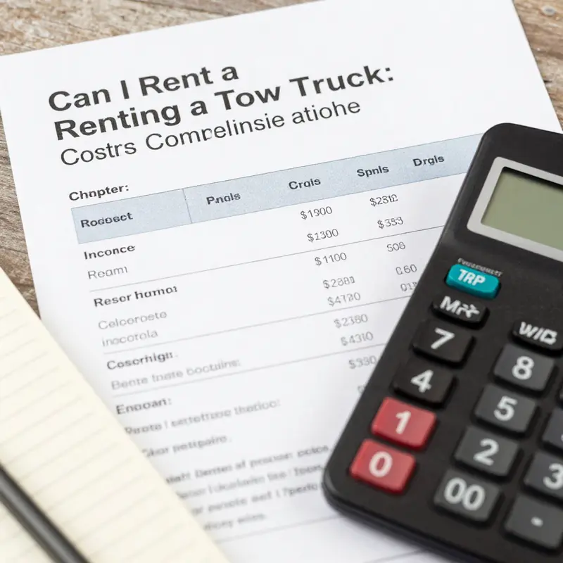 Understanding the rental process for tow trucks with professional assistance.