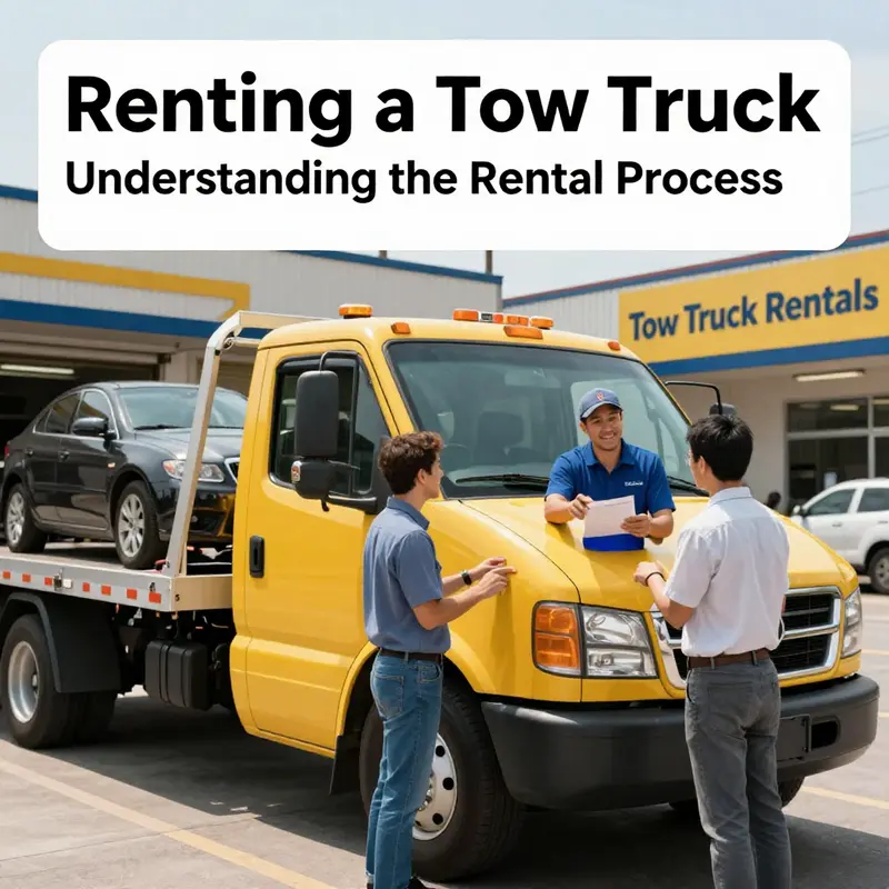 Understanding the rental process for tow trucks with professional assistance.