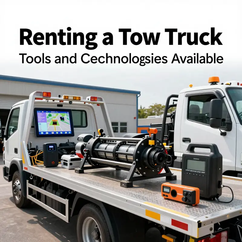 Understanding the rental process for tow trucks with professional assistance.