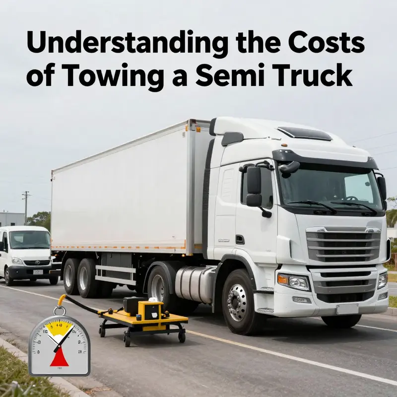 An illustration of various towing scenarios emphasizing the complexities of towing costs.