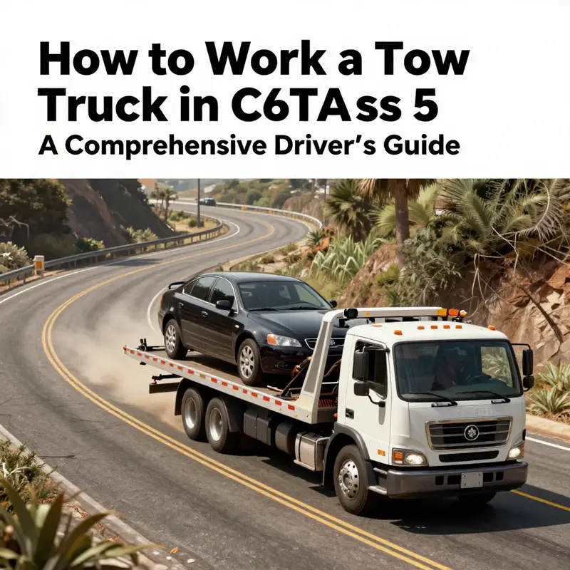 Acquiring a tow truck at Los Santos Customs in GTA 5.