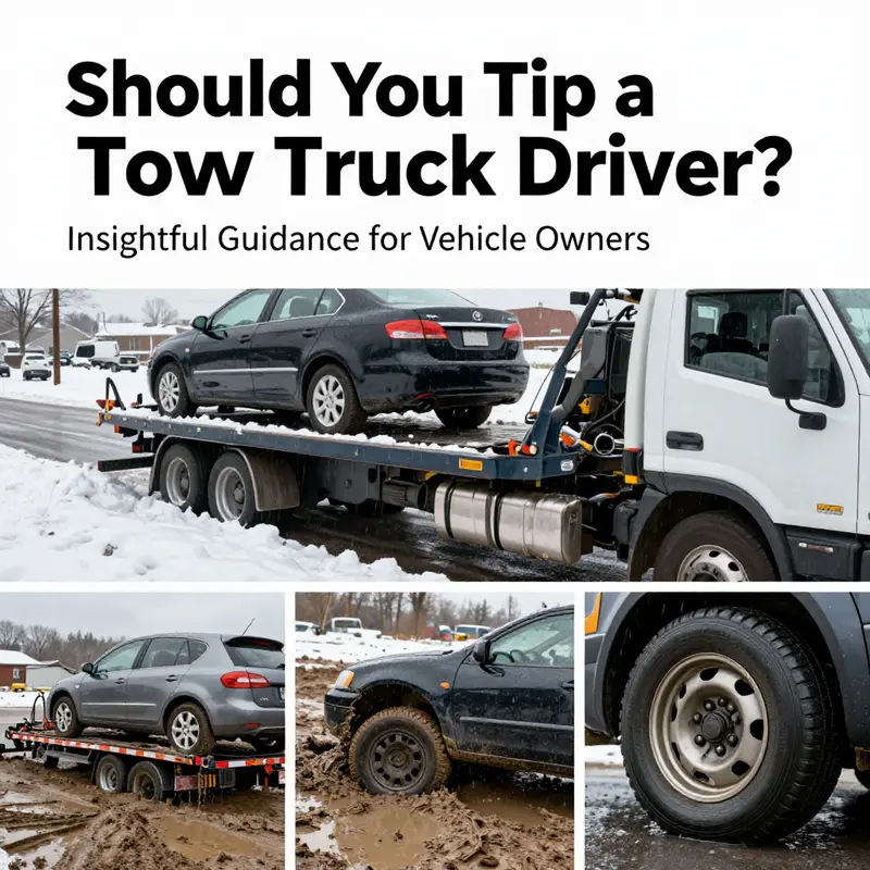 A tow truck driver providing crucial help during adverse conditions, exemplifying exceptional service.