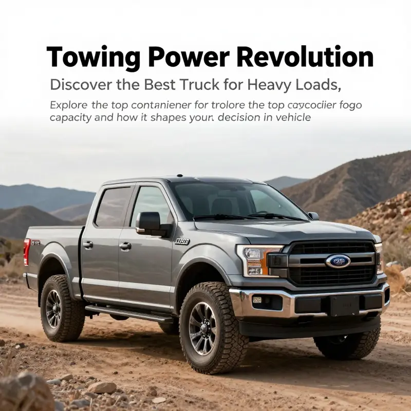 The Ford F-150 Lightning set against a natural backdrop, illustrating its towing strength.