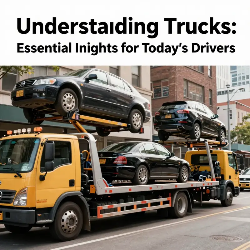 Various types of tow trucks showcasing their different functions and designs.