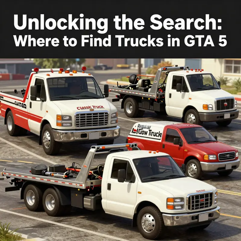 Classic Towtruck parked outside Los Santos Customs in Paleto Bay.