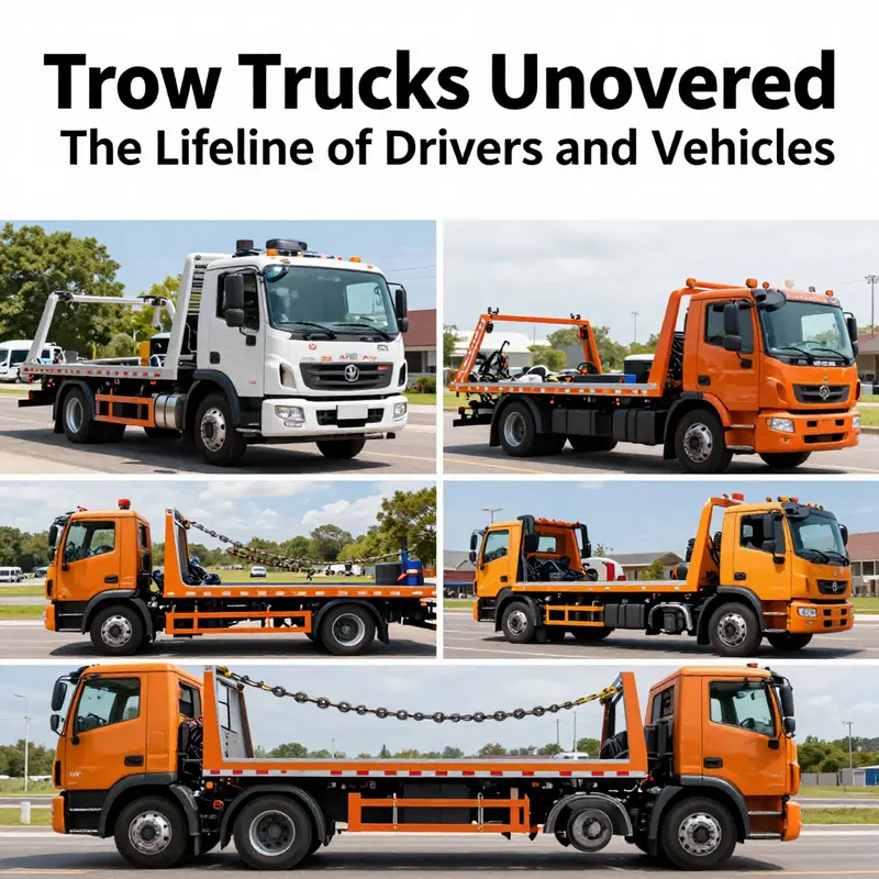 A tow truck displaying its essential features and capabilities designed for vehicle recovery.