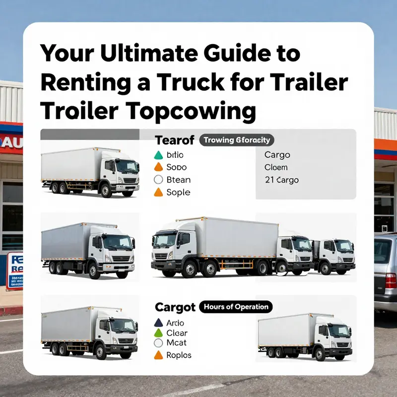 A range of rental trucks available for towing, showcasing appropriate options for varying loads.