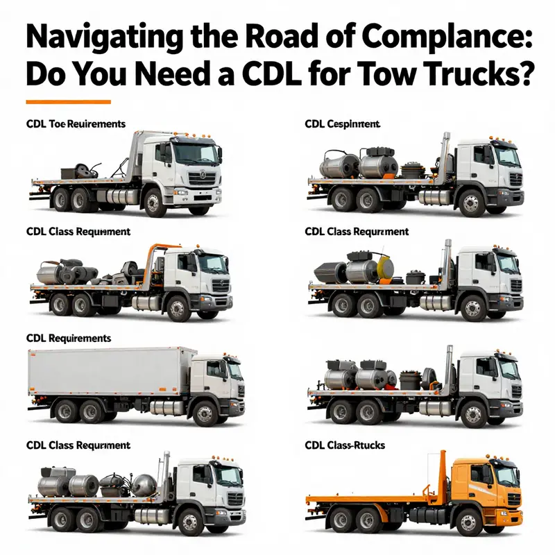 Understanding CDL requirements: Tow trucks must comply with regulations depending on their weight and purpose.