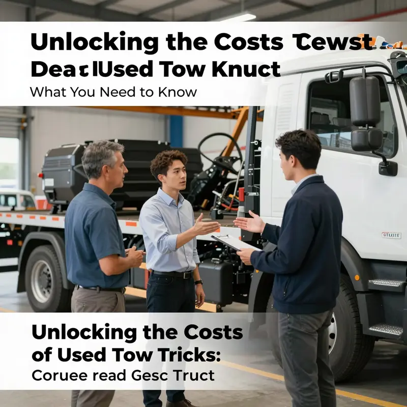 A visual representation of the cost range for used tow trucks.