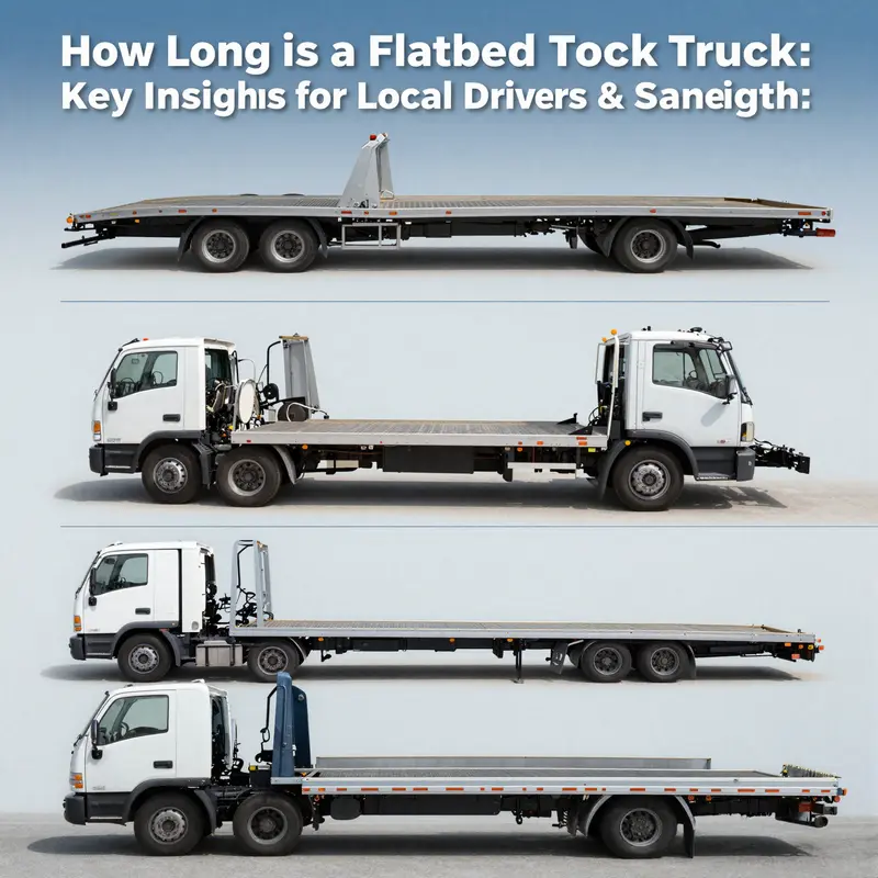 An illustration of a flatbed tow truck with highlighted bed lengths of 16 to 22 feet.