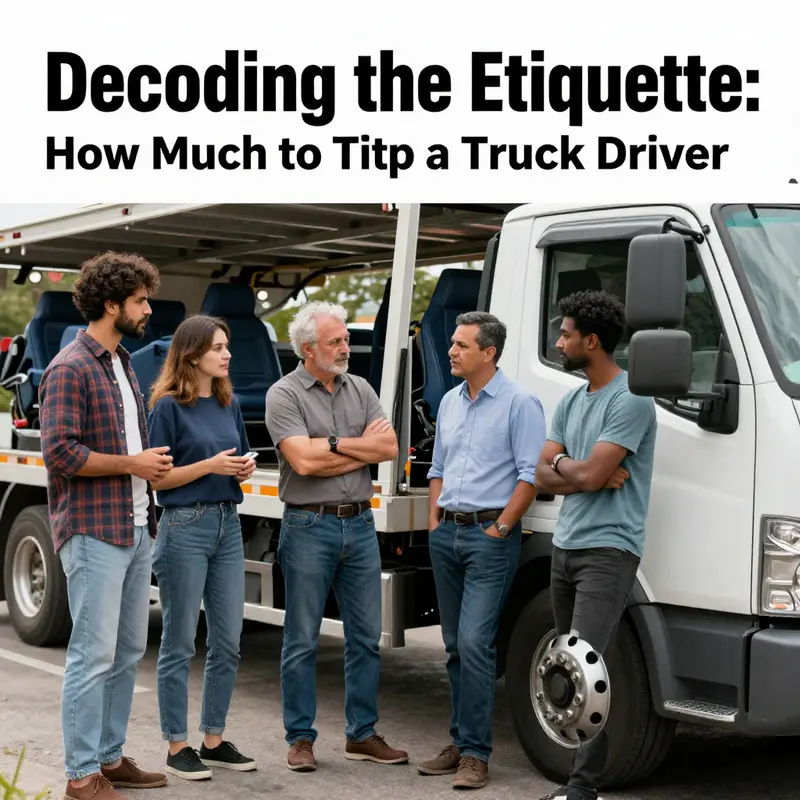 A tow truck driver gratefully accepts a tip on the roadside, showcasing the human aspect of towing services.