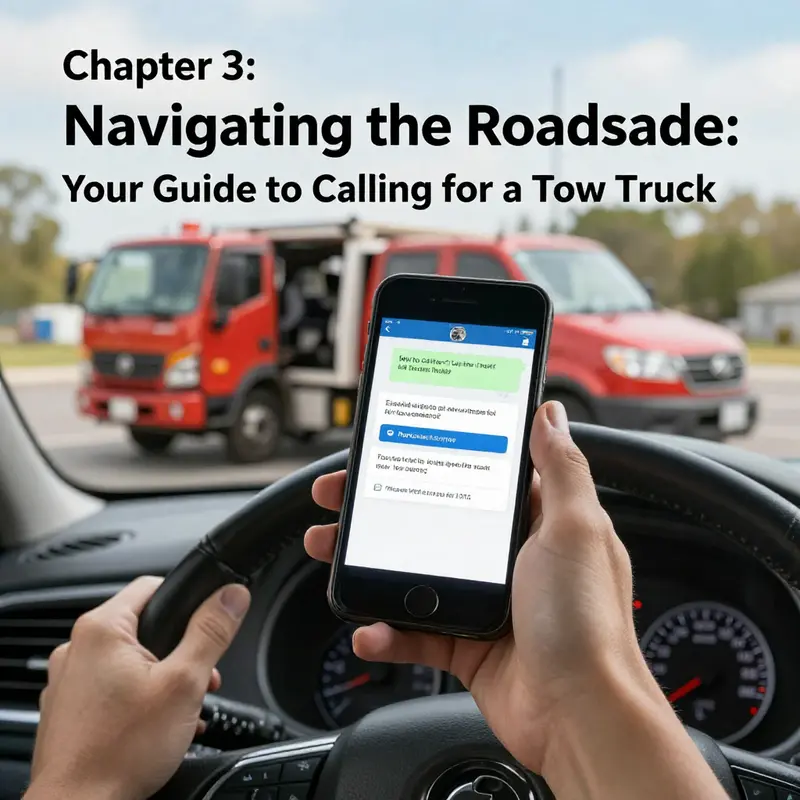 Prioritizing safety on the roadside is the first step in the towing process.