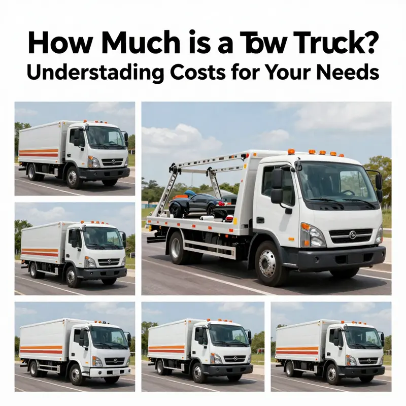 Breakdown of average tow truck prices by type.