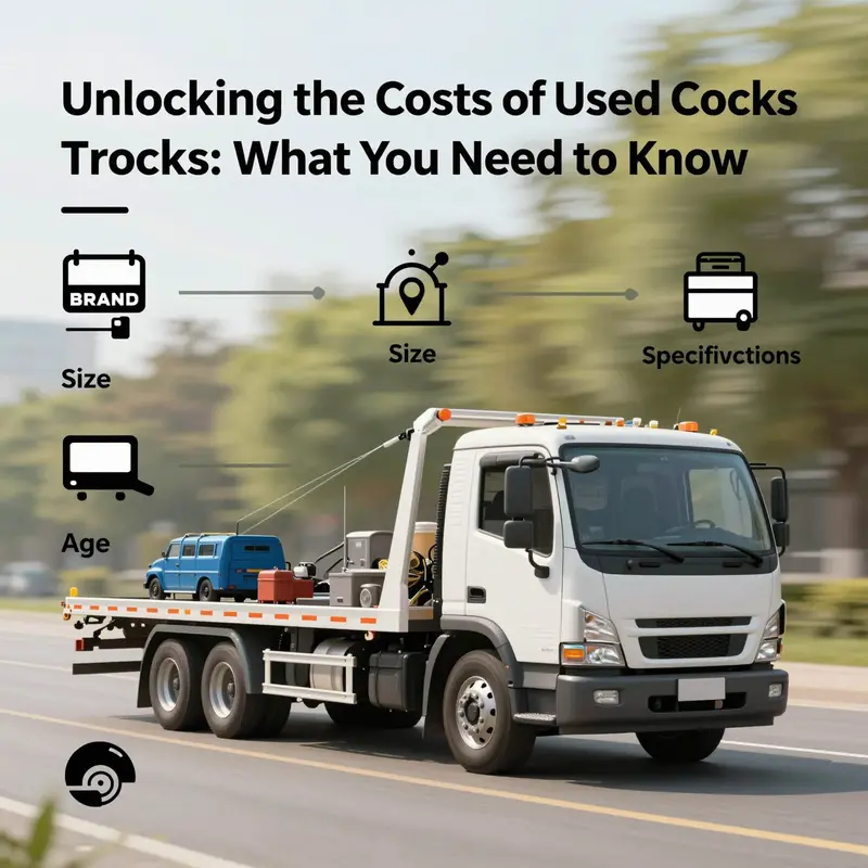 A visual representation of the cost range for used tow trucks.