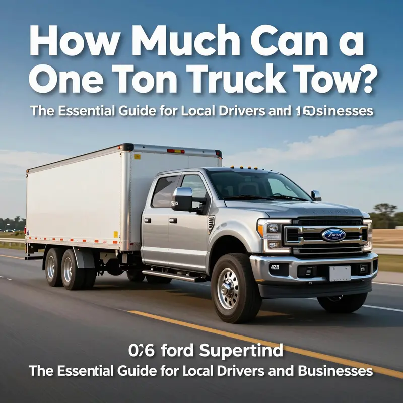 Visualizing the critical factors influencing a one-ton truck’s towing capacity.