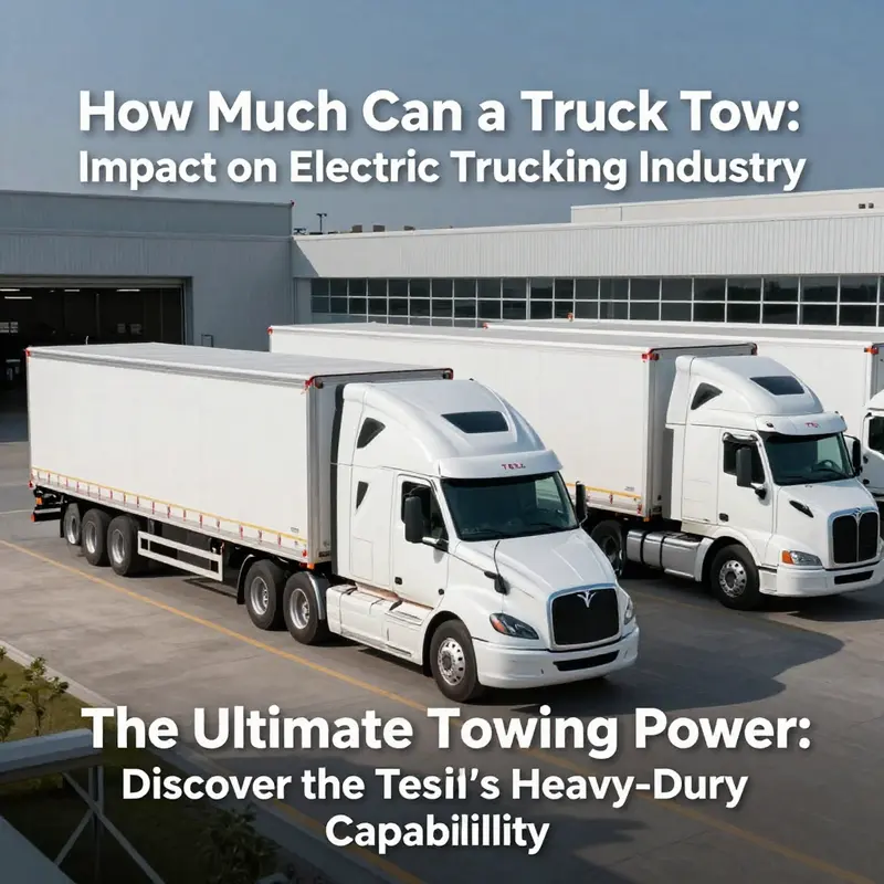 The Tesla Semi showcasing its robust towing capacity on the open road.