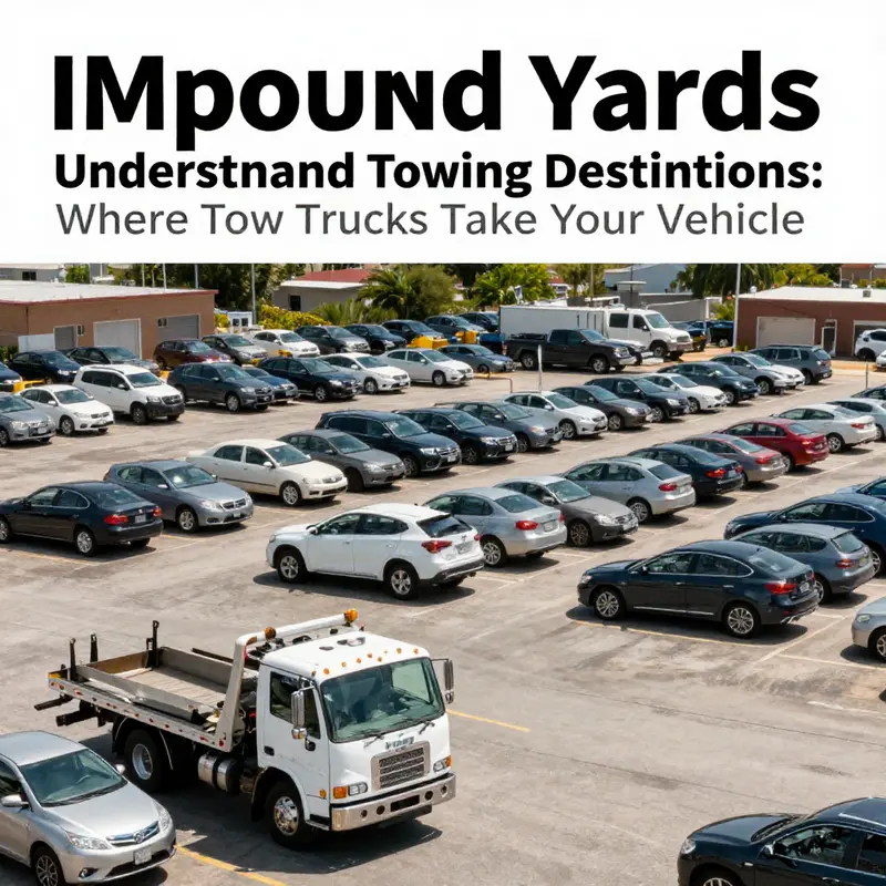 An impound yard filled with cars awaiting retrieval.