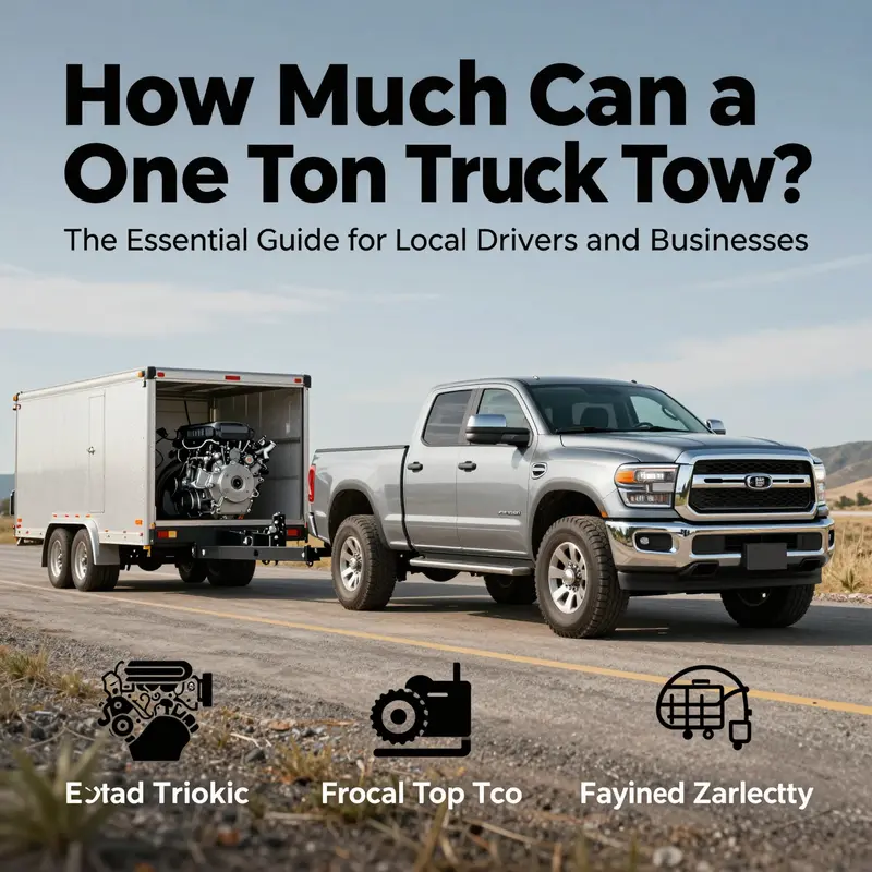 Visualizing the critical factors influencing a one-ton truck’s towing capacity.