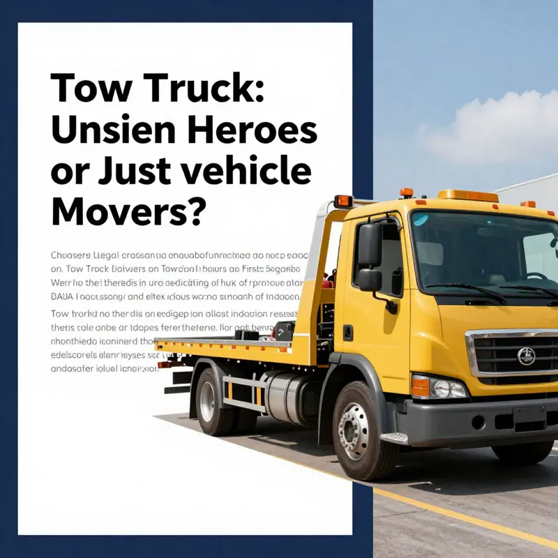 Tow truck driver helping at an accident scene, showcasing their vital role in emergency situations.