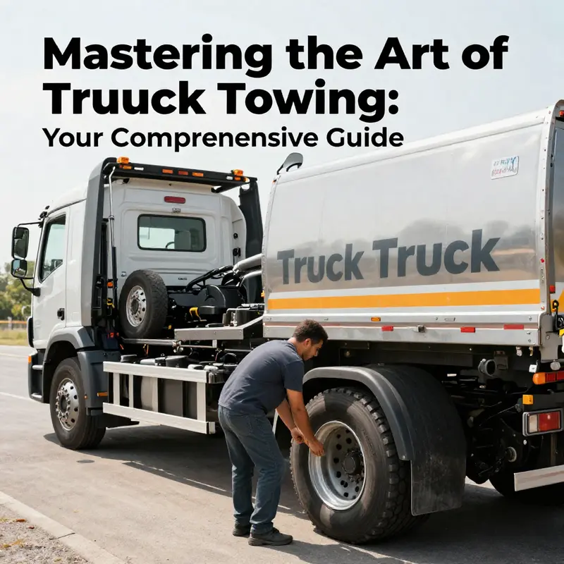 A mechanic reviews the towing specs of two trucks to ensure safe towing compatibility.