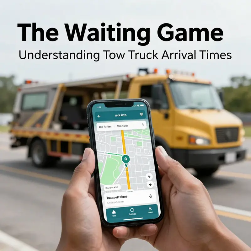 A tow truck dispatcher monitoring various factors impacting arrival times.