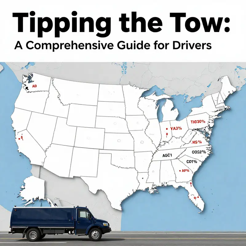 Understanding the service charge and the basics of tipping a tow truck driver.